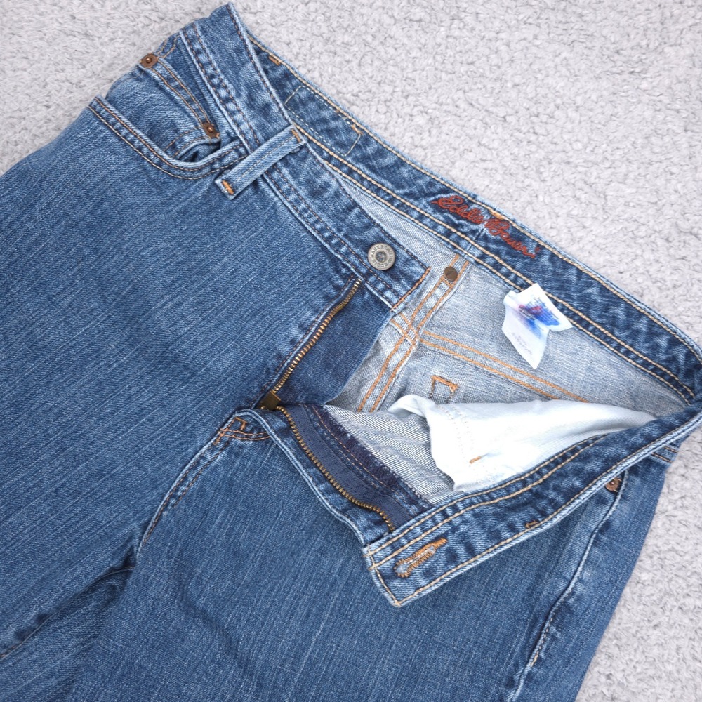 Eddie Bauer Bootcut Jeans Natural Fit Denim Blue Womens Regular 29x26